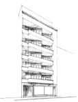 Nájemní dům s obchody (Koliště 27) Projekt 1935, zdroj: Muzeum města Brna
